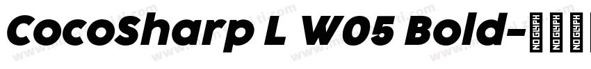CocoSharp L W05 Bold字体转换